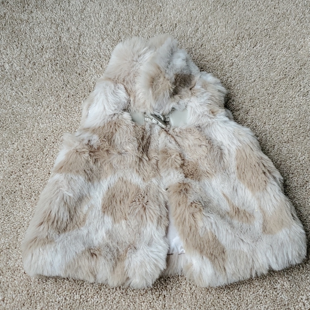 Faux Fur Girls Vest